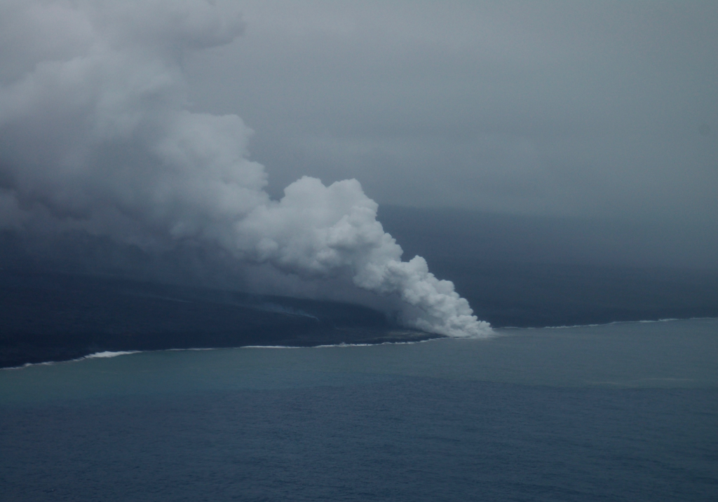 Kamokuna lava ocean entry ahead in the Hawaii Volcanoes National Park